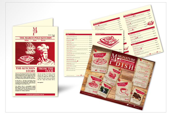 Marco Polo Menu Design